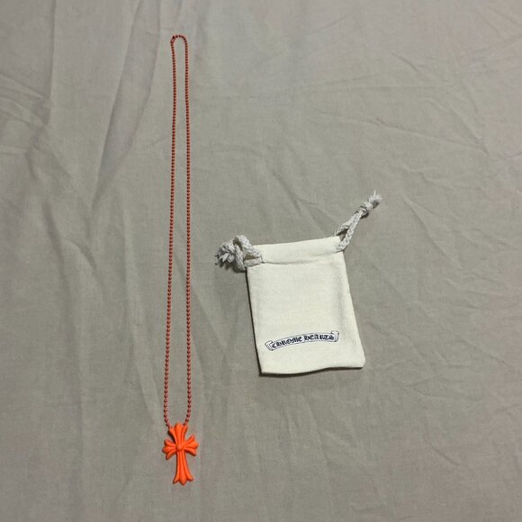 Orange Chrome hearts Silicone anniversary necklace - Picture 1 of 3